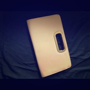 Gold accented clutch